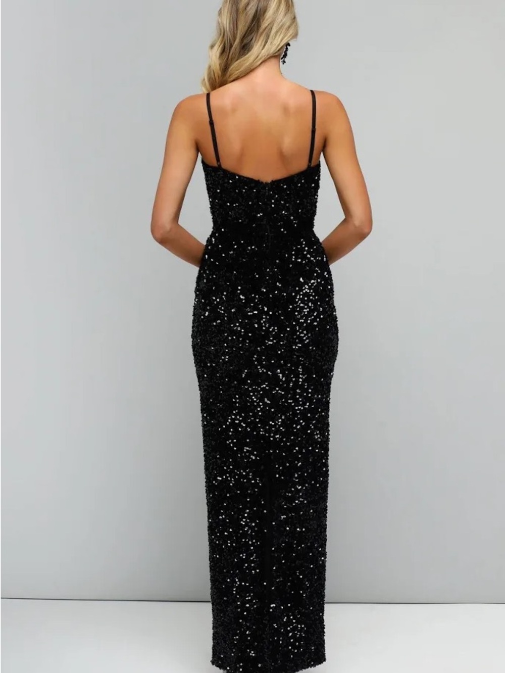 Helsi Lyla Cutout Embellished Sequin Dress/Gown XS/0 - Picture 7 of 7